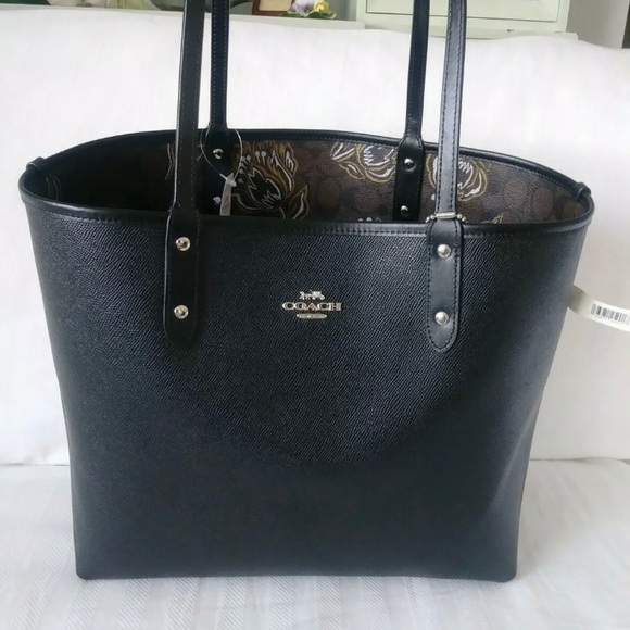 Coach Handbags - Authentic Coach coated canvas reversible Tote